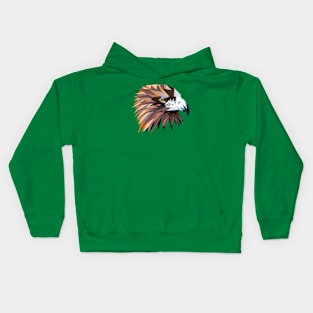 Golden Eagle lowpoly Kids Hoodie